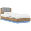 vidaXL Bed Frame with Headboard Artisian Oak Engineered Wood
