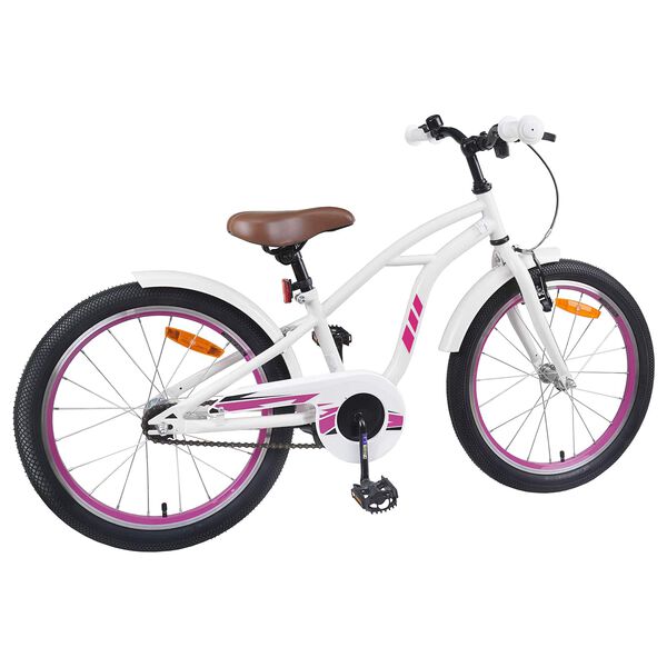 vidaXL Kids Bike 18'' for 5-7 Years Old White