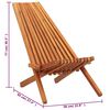 vidaXL Folding Outdoor Lounge Chair Solid Acacia Wood