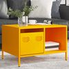 vidaXL Coffee Table Mustard Yellow 68.5x50x43.5 cm Cold-rolled Steel