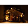HI Light Up Christmas Nativity Scene Sew Wood LED Decoration Ornament