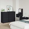 vidaXL Storage Cabinets 2 pcs Black 60 x 48 x 105 cm Engineered Wood