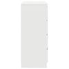 vidaXL Sideboard with Drawers White 71x35x84 cm Engineered Wood