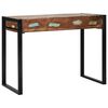 vidaXL Dressing Table Multicolour 100 x 50 x 75 cm Solid Reclaim wood