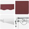 vidaXL Automatic Retractable Awning with LED Burgundy 300x250 cm