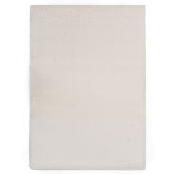 vidaXL Rug 160x230 cm Faux Rabbit Pelt Cream