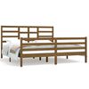 vidaXL Bed Frame without Mattress Honey Brown Solid Wood 180x200 cm Super King