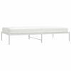 vidaXL Metal Bed Frame without Mattress White 107x203cm