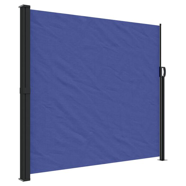 vidaXL Retractable Side Awning Blue 180x600 cm