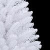 vidaXL Artificial Hinged Christmas Tree White 120 cm PVC and Steel