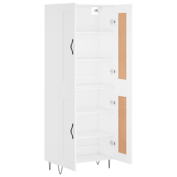 vidaXL Highboard White 69.5x34x180 cm Engineered Wood