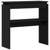 vidaXL Console Table Black Oak 80 x 30 x 80 cm Engineered Wood