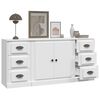 vidaXL Sideboards 3 pcs White Engineered Wood