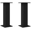 vidaXL Plant Stand 2 pcs Black Oak 30 x 30 x 80 cm Engineered wood