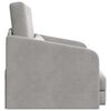 vidaXL Folding Sofa Bed Light Grey 65 x 80 x 83 cm Velvet