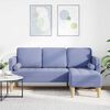 vidaXL Sofa Set with Cushion Jeans Blue 173 x 131 x 67 cm Polyester
