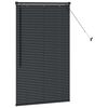 vidaXL Venetian Blinds Height Adjustable Black 130 x 70 cm Aluminium