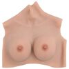 vidaXL Silicone Breastplate Natural C Cup