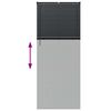 vidaXL Venetian Blinds Height Adjustable Black 220 x 90 cm Aluminium