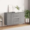vidaXL Sideboard Grey Sonoma 101.5x35x70 cm Engineered Wood