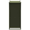 vidaXL Firewood Rack Olive Green 69.5x35x81 cm Cold-rolled steel