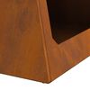 vidaXL Fire Pit Brown 50 x 50 x 51 cm Weathering steel