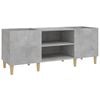 vidaXL Record Cabinet Concrete Grey 121x38x48 cm Engineered Wood