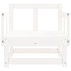 vidaXL Garden Chairs 2 pcs White Solid Wood Pine