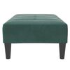 vidaXL Footstool Dark Green 77x55x31 cm Velvet