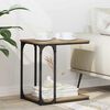 vidaXL Side Table Artisan Oak 50 x 35 x 52 cm Engineered Wood
