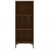 vidaXL Highboard Brown Oak 34.5x34x180 cm Engineered Wood