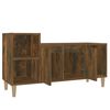 vidaXL TV Cabinet Smoked Oak 100x35x55 cm Engineered Wood
