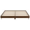 vidaXL Bed Frame without Mattress Brown Oak 120x200 cm Engineered Wood