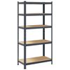 vidaXL 5-Layer Heavy-duty Shelf Anthracite Steel&Engineered Wood