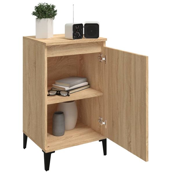 vidaXL Bedside Cabinets 2 pcs Sonoma Oak 40x35x70 cm Engineered Wood