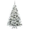 vidaXL Artificial Christmas Tree with 300 LEDs White 180 cm PE and PVC