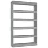 vidaXL Book Cabinet | Grey sonoma | Engineered wood | Medium | Book Cabinet