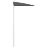 vidaXL Garden Half Parasol with Pole 180x90 cm Anthracite