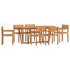 vidaXL 7 Piece Garden Dining Set Solid Wood Acacia