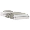 vidaXL Bed Frame White 80 x 210 cm Solid Pine Wood