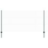 vidaXL Hexagonal Fence with Post 100 x 1.2 m PVC-Coated Steel Green