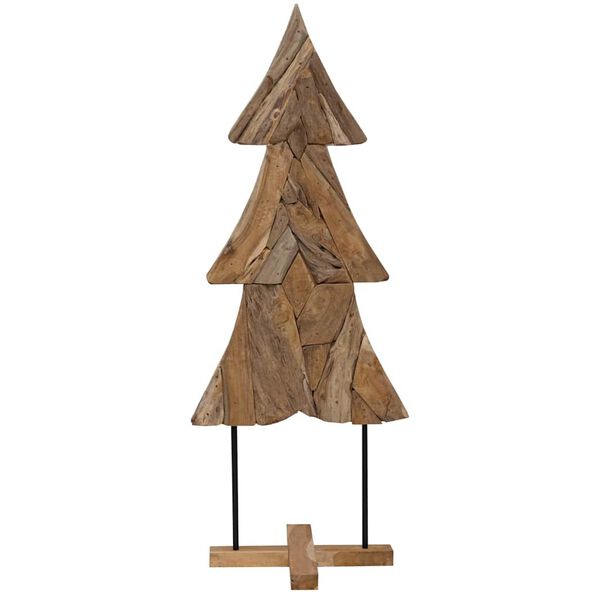 vidaXL Christmas Tree with Stand Brown 150 cm Solid teak wood