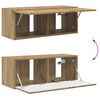 vidaXL TV Cabinet Set Wall-mounted 2 pcs Artisan Oak Engineered Wood