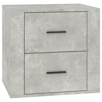 vidaXL Bedside Cabinet Concrete Grey 50x39x47 cm