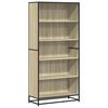 vidaXL Bookcase Sonoma Oak 80.5x35x170.5 cm Engineered Wood