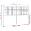 vidaXL Metal Headboard Black 120cm
