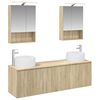 vidaXL Bathroom Cabinet Set 5 pcs Sonoma Oak Engineered Wood