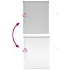 vidaXL Window Blind with Curtains Manual Silver Aluminium