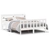 vidaXL Bed Frame without Mattress White 140x190 cm Solid Wood Pine