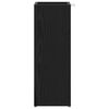 vidaXL Umbrella Stand Black Oak 20 x 20 x 55.5 cm Engineered Wood